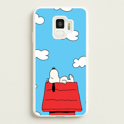 Cartoon Beagle Sleeping  - Snoopy Phone Case for Galaxy S9