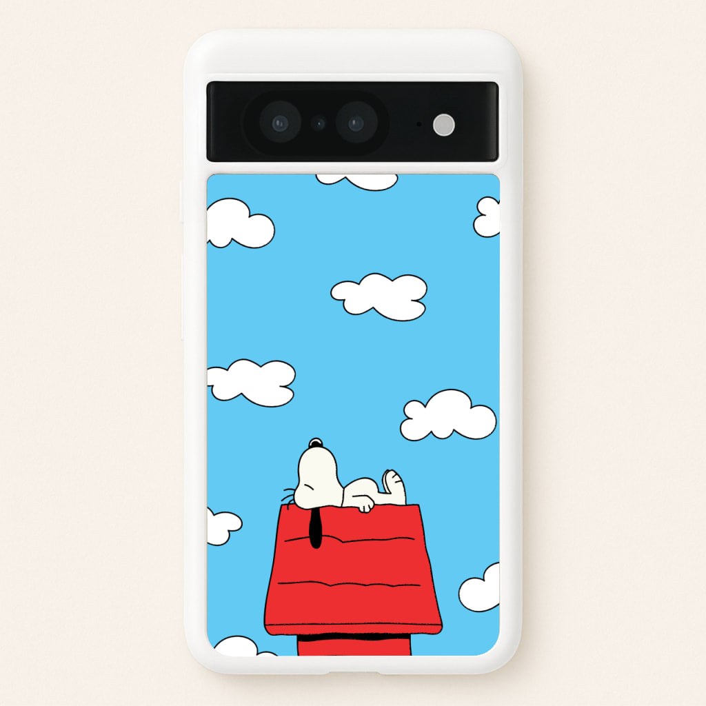 Cartoon Beagle Sleeping  - Snoopy Phone Case for Google Pixel 8