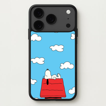 Cartoon Beagle Sleeping Phone Case for iPhone 17 Pro Max