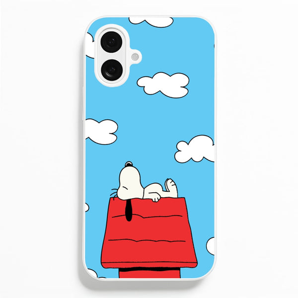 Cartoon Beagle Sleeping  - Snoopy Phone Case for iPhone 16 Plus