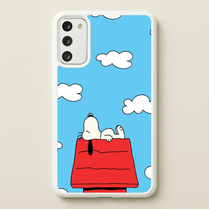 Cartoon Beagle Sleeping  - Snoopy Phone Case for Galaxy S20
