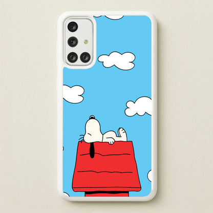 Cartoon Beagle Sleeping  - Snoopy Phone Case for Galaxy A71