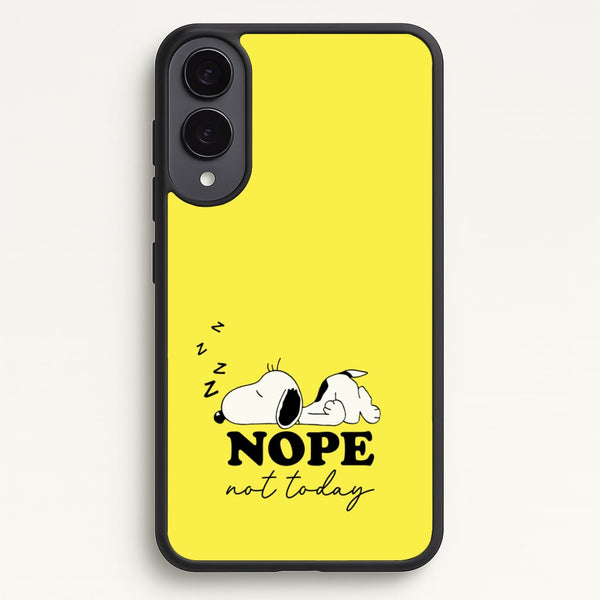 Nope, Not Today  - Snoopy Phone Case for Galaxy S25 Edge