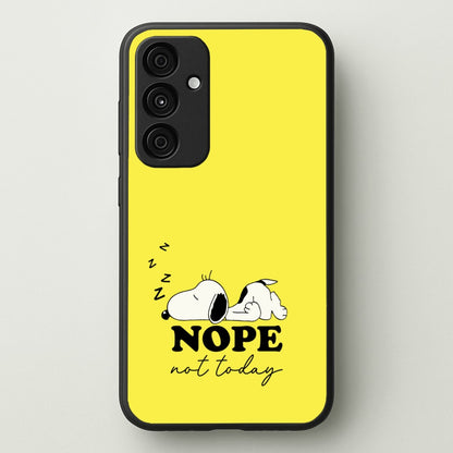 Nope, Not Today  - Snoopy Phone Case for Galaxy A55