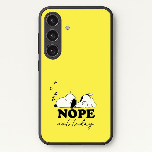 Nope, Not Today  - Snoopy Phone Case for Galaxy S24FE