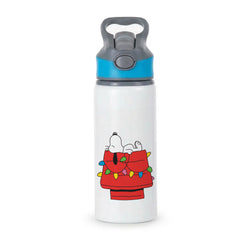 Cartoon Beagle Fairylights Active Water Bottle - Blue