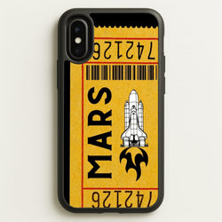 Ticket To Mars - Space  - Space Phone Case for iPhone X / XS