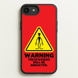 Warning Abduction - Space  - Space Phone Case for iPhone 6 Plus / 7 Plus / 8 Plus