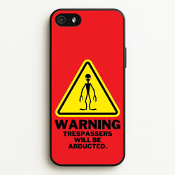 Warning Abduction - Space  - Space Phone Case for iPhone 5 / 5s / SE 2016