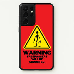 Warning Abduction - Space  - Space Phone Case for Galaxy S21 Ultra