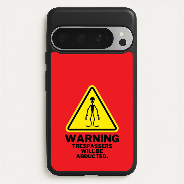 Warning Abduction - Space  - Space Phone Case for Google Pixel 9 Pro XL