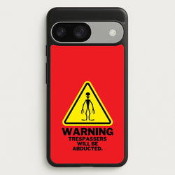 Warning Abduction - Space  - Space Phone Case for Google Pixel 9 / 9 Pro