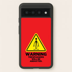 Warning Abduction - Space  - Space Phone Case for Google Pixel 7 Pro