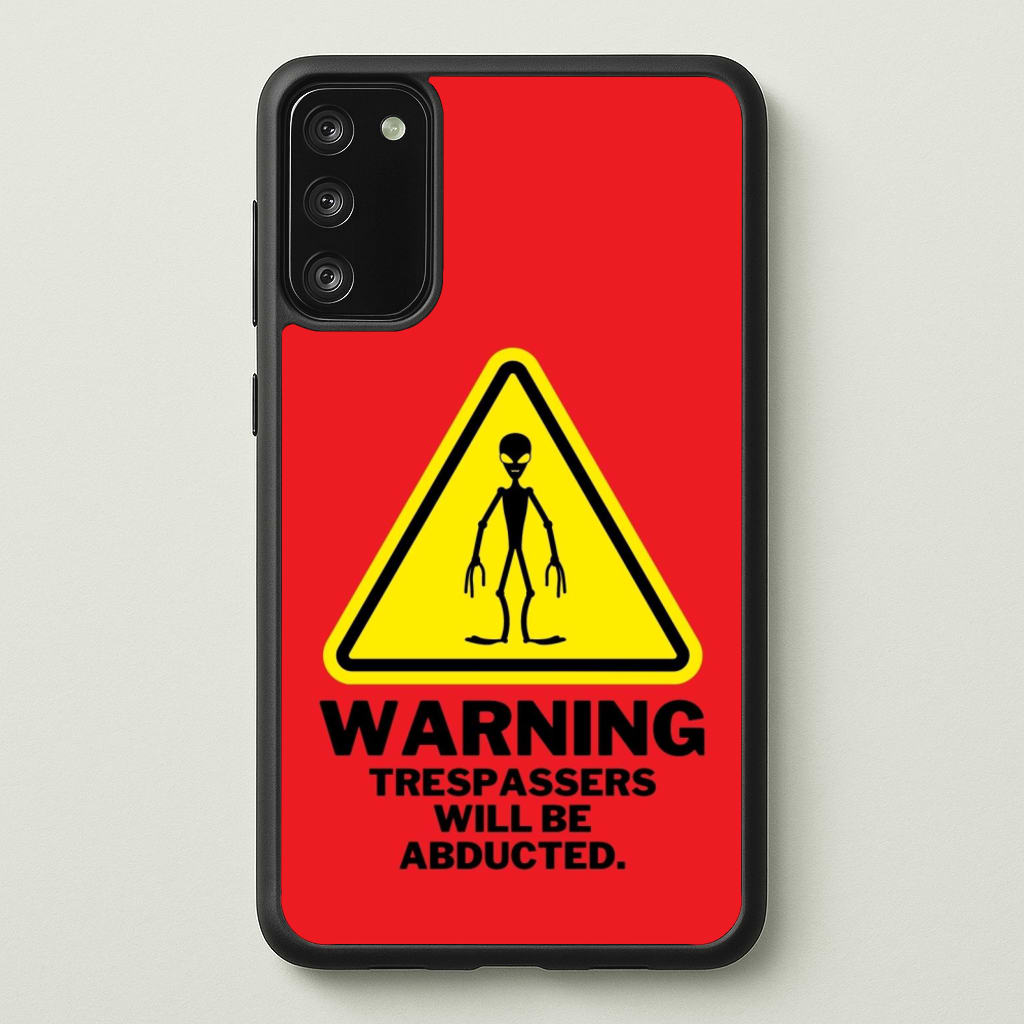Warning Abduction - Space  - Space Phone Case for Galaxy S20FE