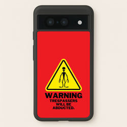 Warning Abduction - Space  - Space Phone Case for Google Pixel 8