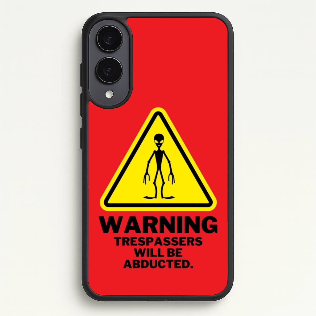 Warning Abduction - Space  - Space Phone Case for Galaxy S25 Edge