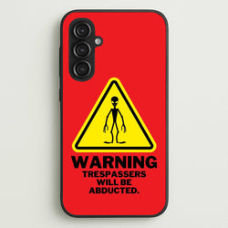 Warning Abduction - Space  - Space Phone Case for Galaxy S23FE
