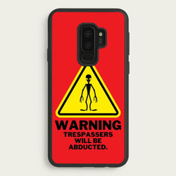 Warning Abduction - Space  - Space Phone Case for Galaxy S9 Plus