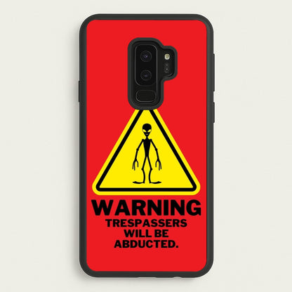 Warning Abduction - Space  - Space Phone Case for Galaxy S9 Plus