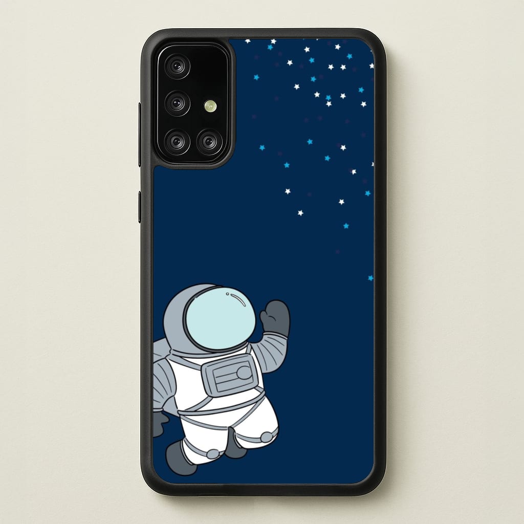 Astronaut Bobbling - Space  - Space Phone Case for Galaxy A71