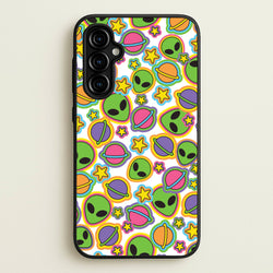 Colourful Aliens And Stars  - Space Phone Case for Galaxy A54