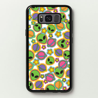 Colourful Aliens And Stars  - Space Phone Case for Galaxy S8