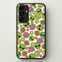 Colourful Aliens And Stars  - Space Phone Case for Galaxy A35
