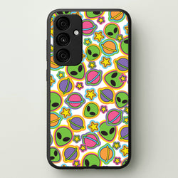 Colourful Aliens And Stars  - Space Phone Case for Galaxy A55