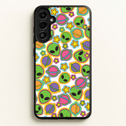 Colourful Aliens And Stars  - Space Phone Case for Galaxy A36