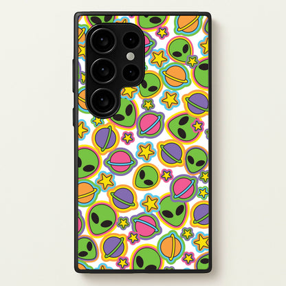 Colourful Aliens And Stars  - Space Phone Case for Galaxy S24 Ultra