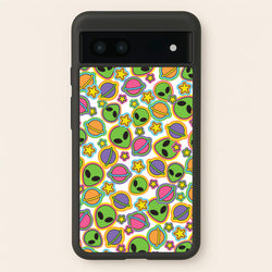 Colourful Aliens And Stars  - Space Phone Case for Google Pixel 7a