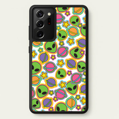Colourful Aliens And Stars  - Space Phone Case for Galaxy Note 20 Ultra
