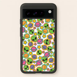 Colourful Aliens And Stars  - Space Phone Case for Google Pixel 8 Pro