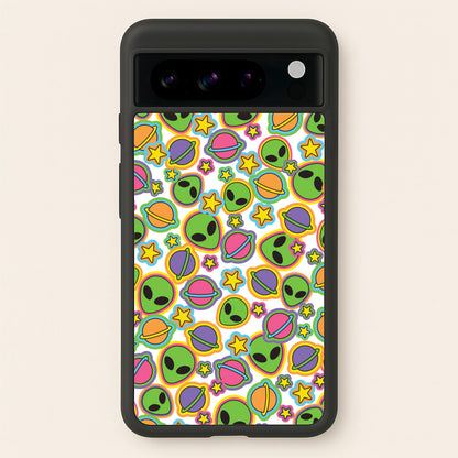 Colourful Aliens And Stars  - Space Phone Case for Google Pixel 8 Pro