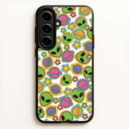 Colourful Aliens And Stars  - Space Phone Case for Galaxy A56