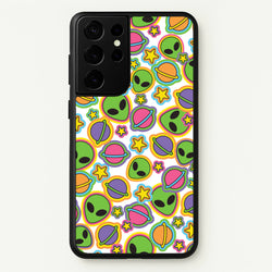 Colourful Aliens And Stars  - Space Phone Case for Galaxy S21 Ultra