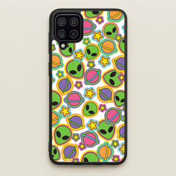 Colourful Aliens And Stars  - Space Phone Case for Galaxy A12