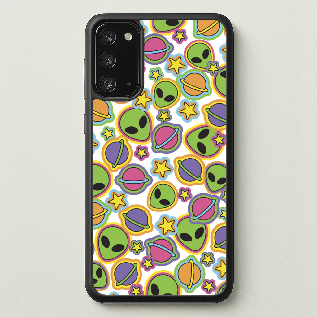 Colourful Aliens And Stars  - Space Phone Case for Galaxy Note 20