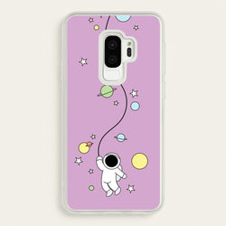 Cute Hanging Astronaut  - Space Phone Case for Galaxy S9 Plus