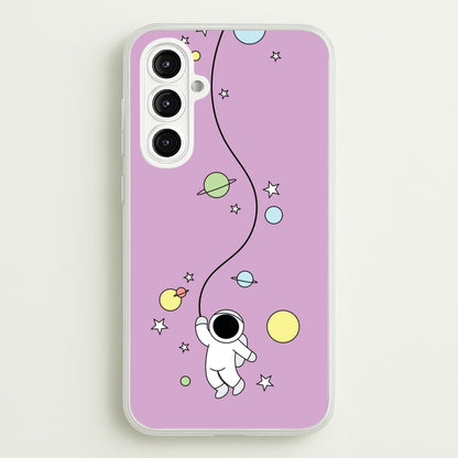 Cute Hanging Astronaut  - Space Phone Case for Galaxy A16