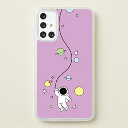 Cute Hanging Astronaut  - Space Phone Case for Galaxy A71