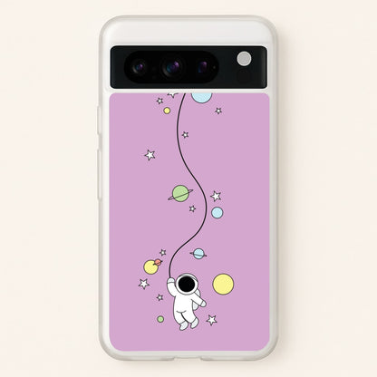 Cute Hanging Astronaut  - Space Phone Case for Google Pixel 8 Pro