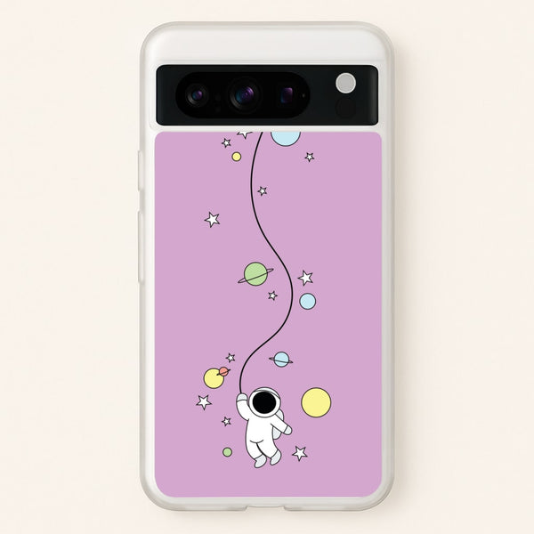 Cute Hanging Astronaut  - Space Phone Case for Google Pixel 8 Pro