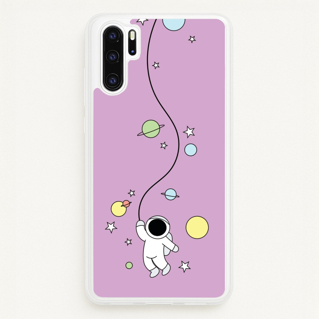 Cute Hanging Astronaut  - Space Phone Case for Huawei P30 Pro