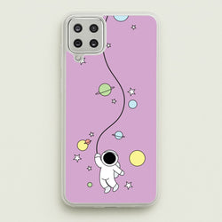 Cute Hanging Astronaut  - Space Phone Case for Galaxy A12