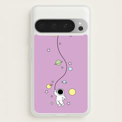 Cute Hanging Astronaut  - Space Phone Case for Google Pixel 9 Pro XL