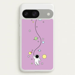 Cute Hanging Astronaut  - Space Phone Case for Google Pixel 9 / 9 Pro