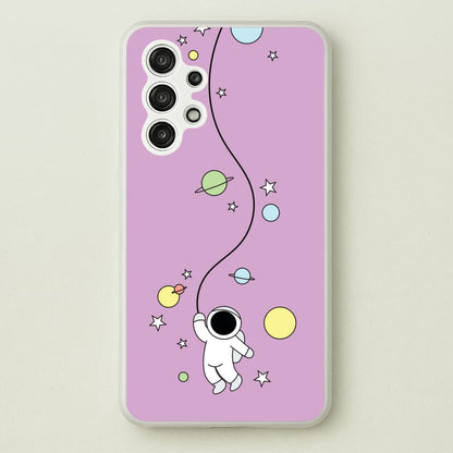 Cute Hanging Astronaut  - Space Phone Case for Galaxy A13