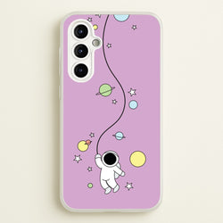 Cute Hanging Astronaut  - Space Phone Case for Galaxy A54