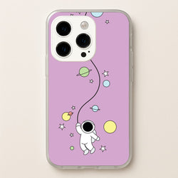 Cute Hanging Astronaut  - Space Phone Case for iPhone 14 Pro Max